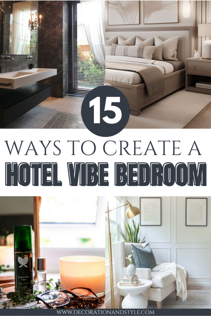 How to create a hotel vibe bedroom